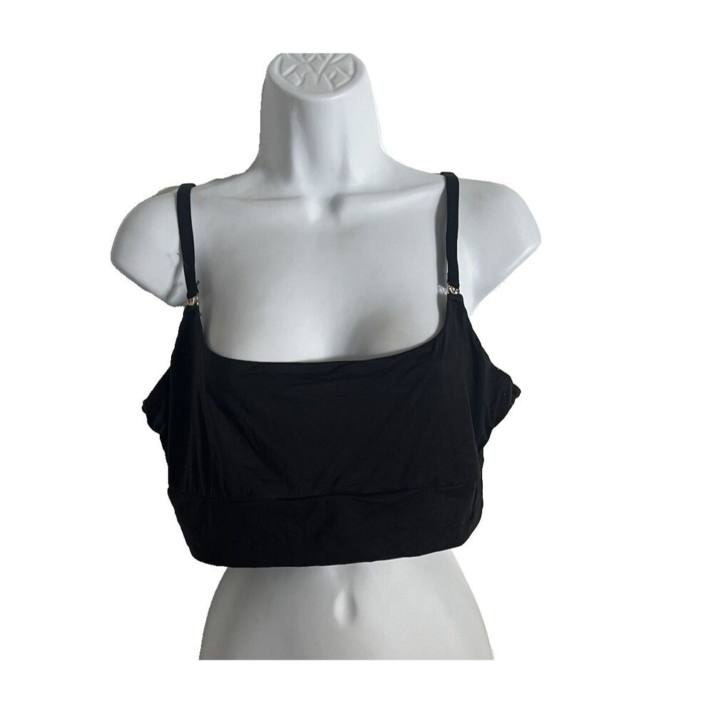 Victoria's Secret Black Strappy  Crop Top Women's Size XL Tank